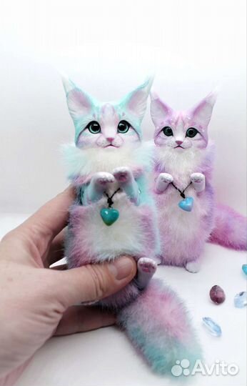 Рысь игрушка коллекционная Ooak