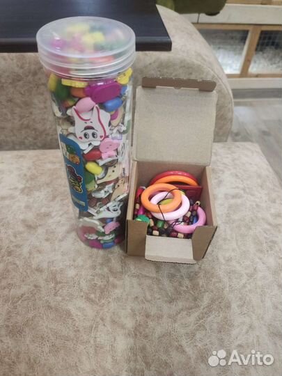 Пуговицы деревянные в банке