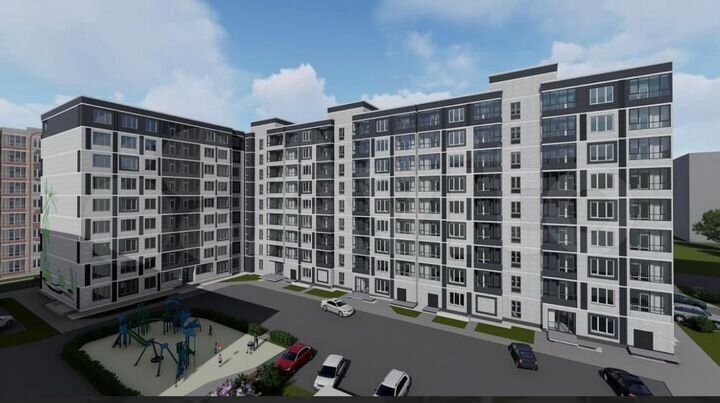 2-к. квартира, 53,4 м², 8/9 эт.