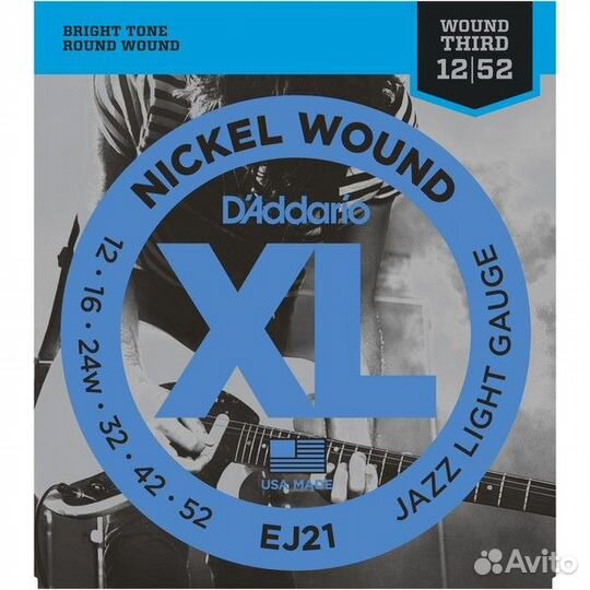 Струны для электрогитары D'Addario EJ21