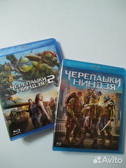 Blu-ray. Черепашки ниндзя. Два фильма. Лицензия