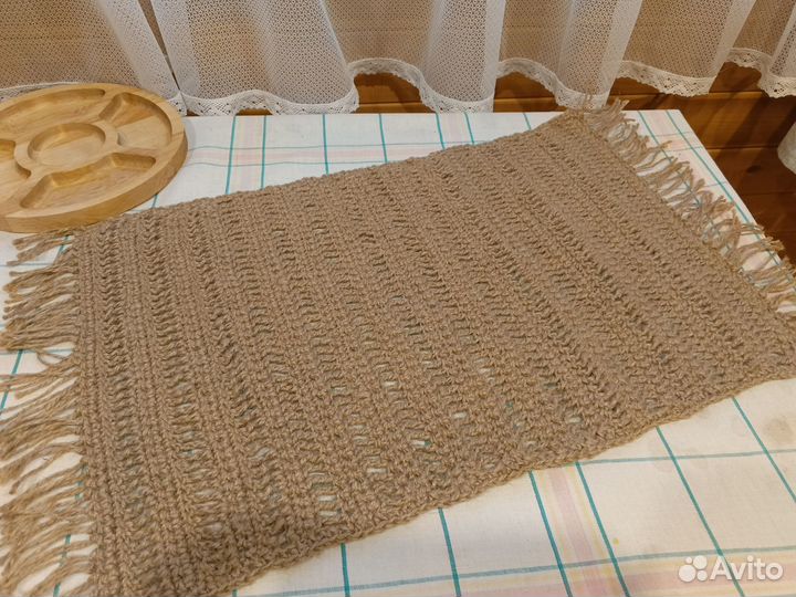 Коврик из джута