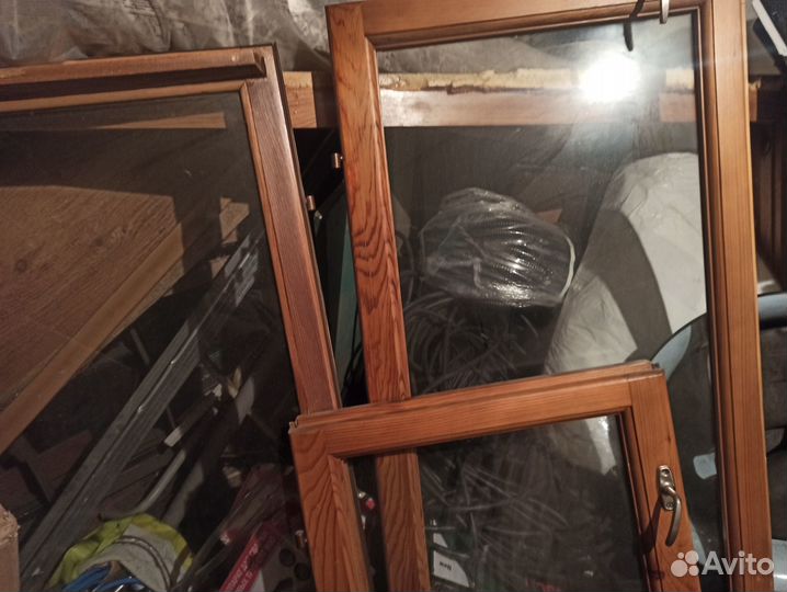 Балконный блок деревянный бу