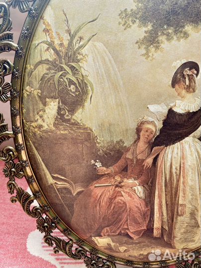 Большая картина шелкография 30х40 см