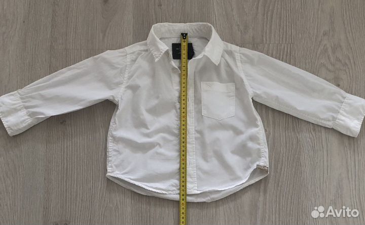 Рубашка белая на мальчика HM 4-5 лет