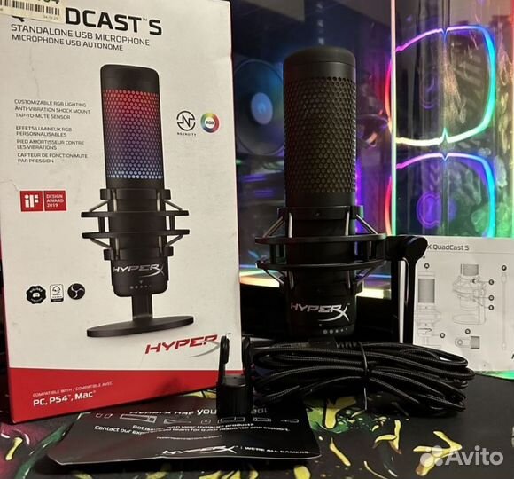 Микрофон HyperX QuadCast S