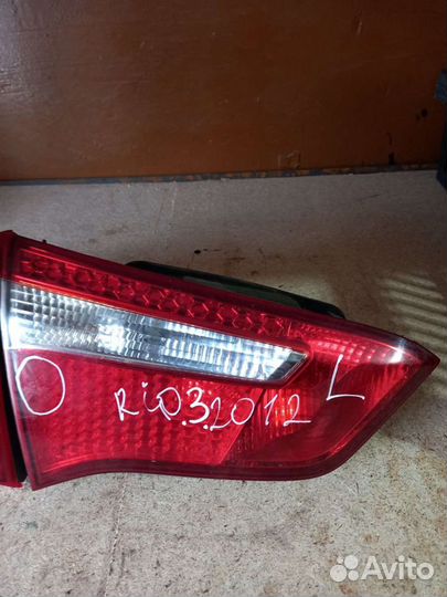 Фонарь задний в крышку Киа Рио 3 2011 год Седан