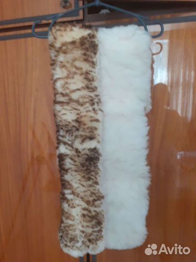 Воротник Овчина Новый,бежевый