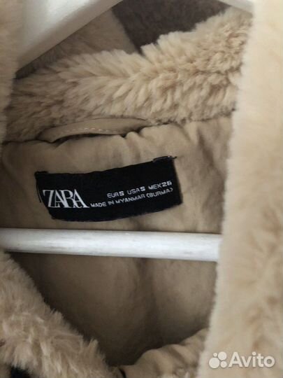 Теплое худи zara плюш