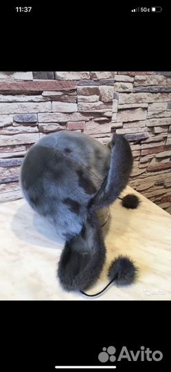 Шапка зимняя нерпа+норка