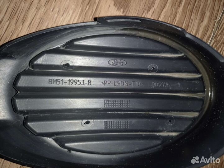 Заглушки туманок в передний бампер ford focus 3