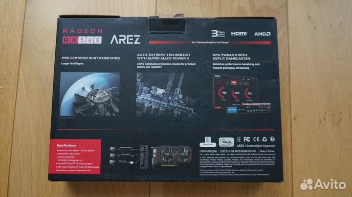 Видеокарта asus AMD radeon RX 560 2 Гб