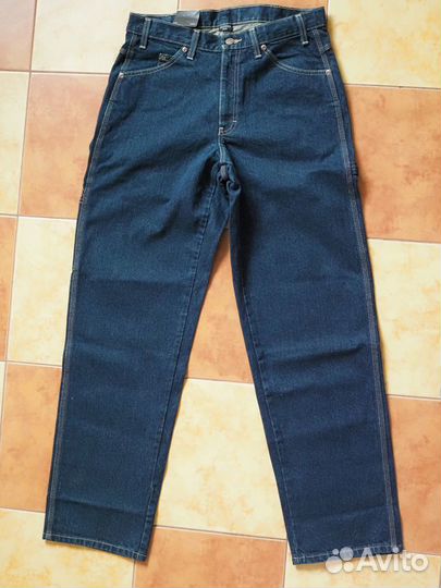 Джинсы Dickies Indigo Blue хлопок 100 проц 32W 32L