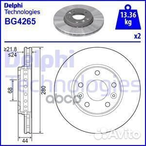 Диск тормозной передний Renault Laguna/Megane/S