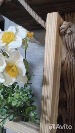 Рамка - подставка для цветов с пробирками