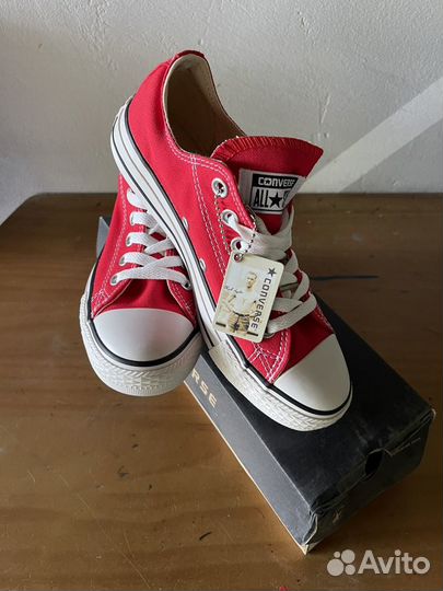 Кеды Converse короткие красные