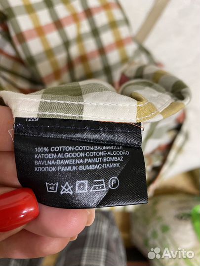 Рубашка мужская в клетку