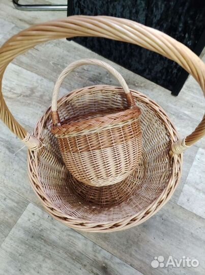 Корзина плетеная ручная работа