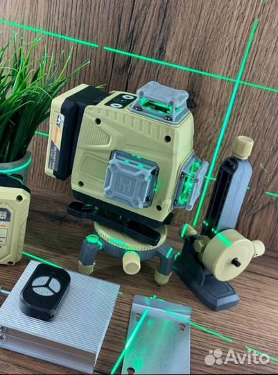 Лазерный уровень, нивелир 4Д 16 линий оригинал