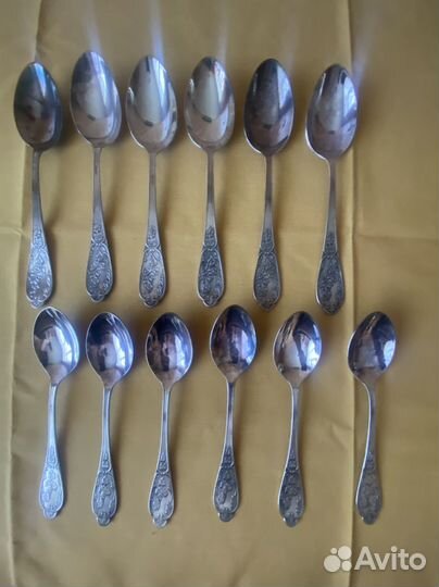 Мельхиоровые столовые приборы СССР