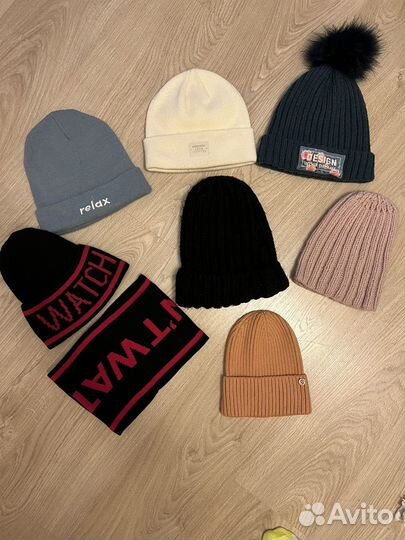 Шапки и снуд для девочки 50-54 р-р