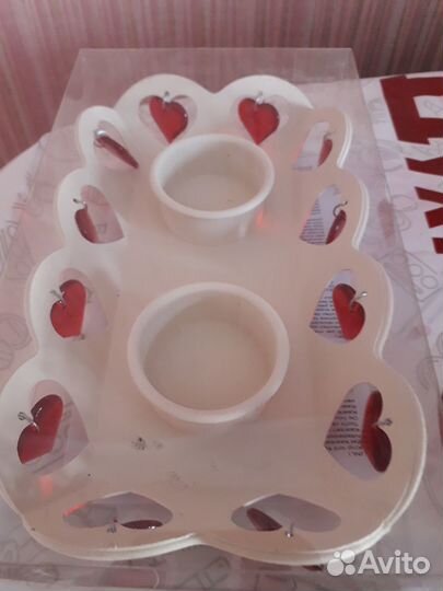 Подсвечник с сердцами