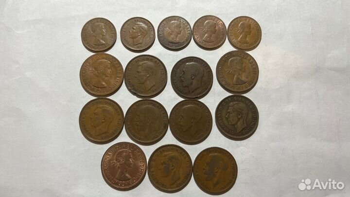 Монеты Великобритания Англия старые