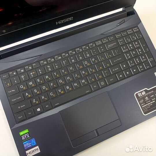 Игровой ноутбук Hasee I5/RTX3060/144Hz