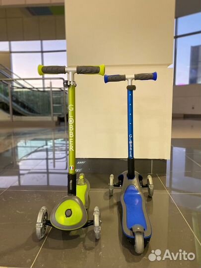 Самокат детский Globber светящиеся колеса