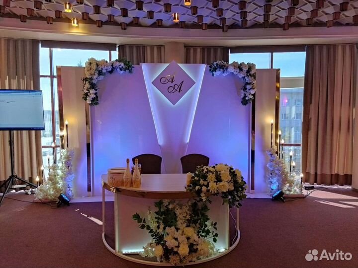 Оформление свадьбы, свадебное оформление зала