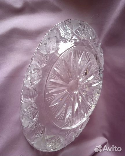 Хрустальная Ваза Салатник Большой Блюдо СССР