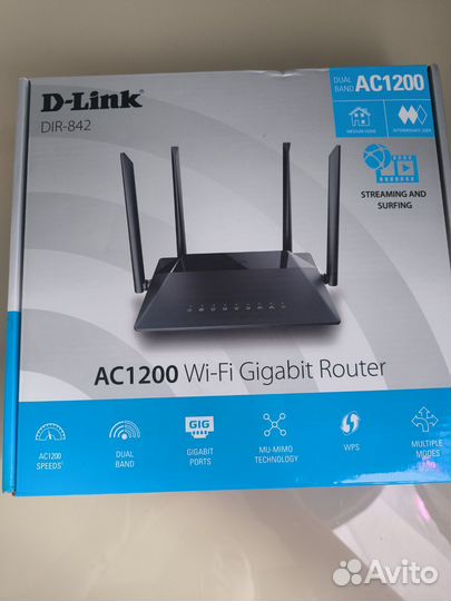 Wifi роутер гигабитный d-link dir842