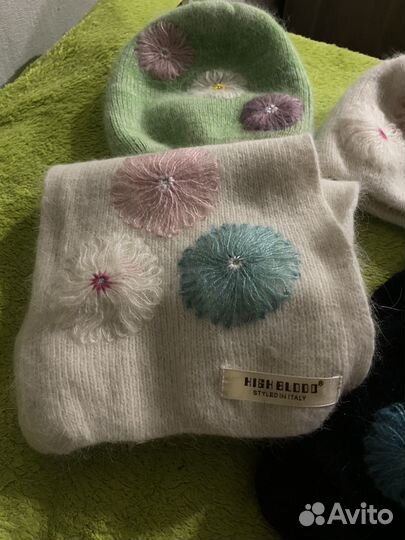Шапка и шарф для девочки новый