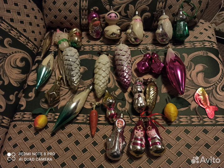 Елочные игрушки новый год СССР старые редкие