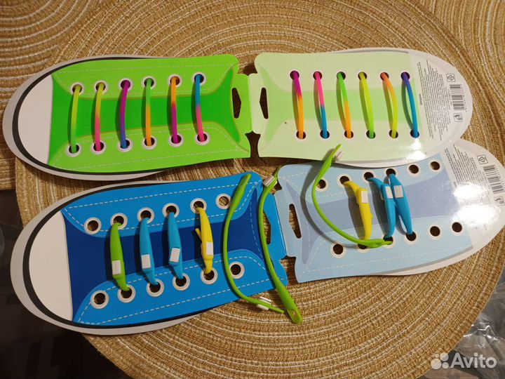 Силиконовые шнурки 2 уп