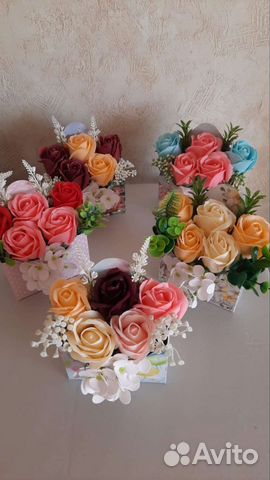 Букеты роз из мыла на любой праздник