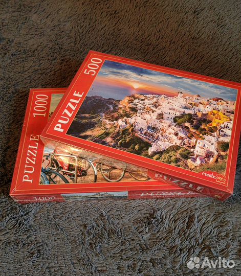 Новые пазлы 500 и 1000деталей 2шт