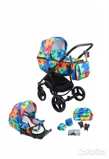 Коляска 2 в 1 adamex reggio