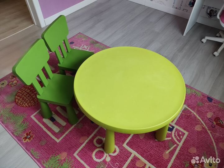 Детский стол и стул IKEA