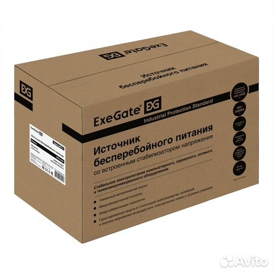 Ибп ExeGate SpecialPro UNB-2000.LED.AVR.1SH.2C13 2