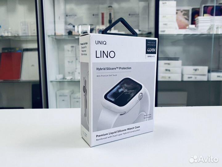 Защитный чехол для Apple Watch 44mm Uniq Lino