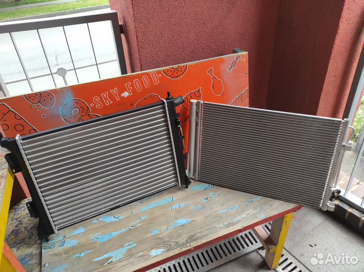 Радиатор двигателя и кондиционера Kia Ceed 10-18