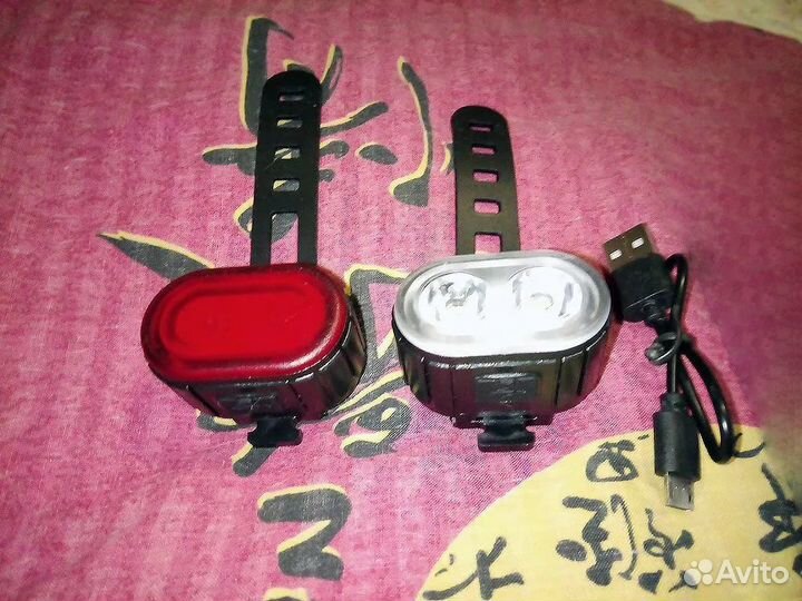Фонари для велосипеда аккумулятор USB водозащита