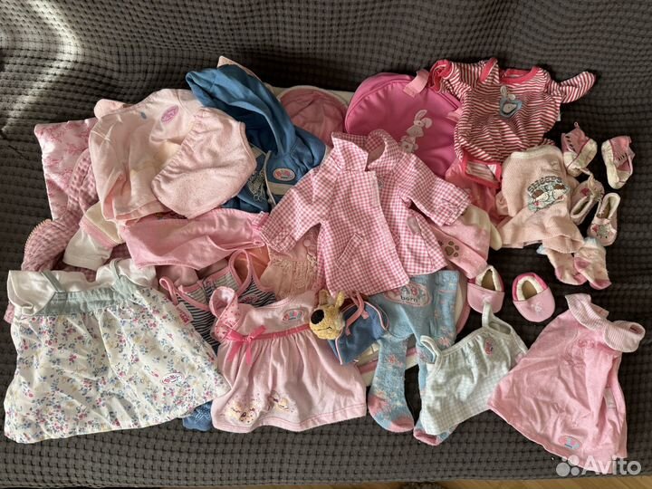 Одежда для Baby Born, Baby Annabell пакетом