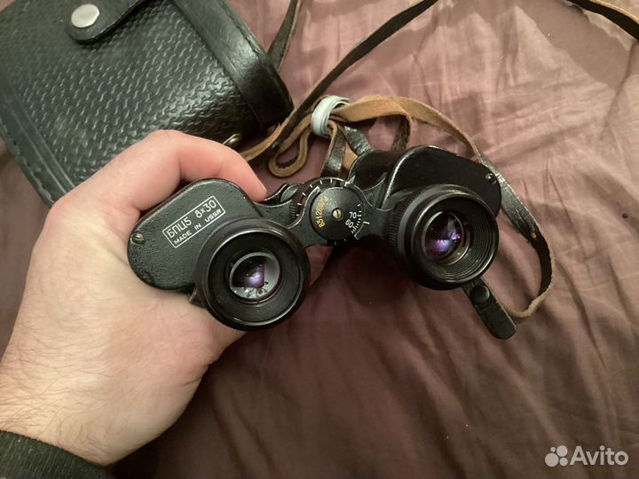 Бинокль бпц 5 (8х30 ) и 6х30 футляр.сделано в СССР