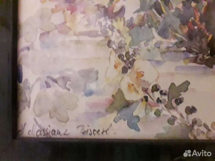 Картина акварель, Франция, стиль прованс