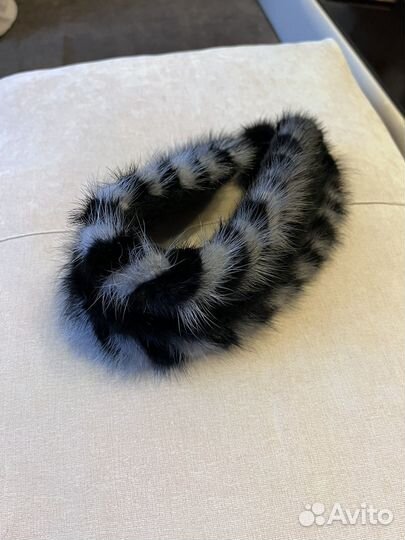 Повязка меховая на голову женская