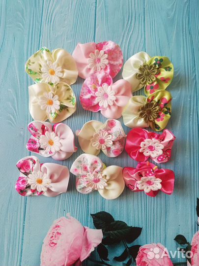 Банты в школу, ленты в косу, ручная работа