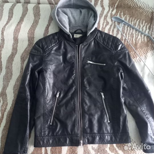 Куртка кожаная подростковая