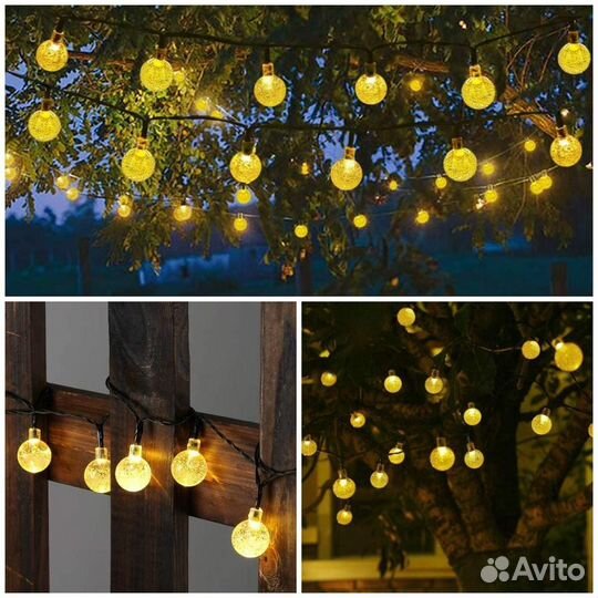Гирлянда уличная с фонариками